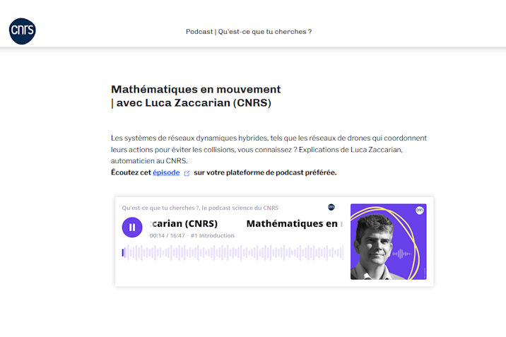 Qu’est-ce que tu cherches ?  avec Luca Zaccarian, directeur de recherche CNRS
